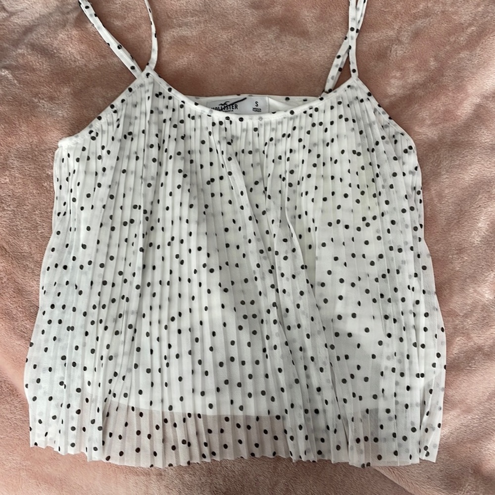 Hollister polka dot crop top